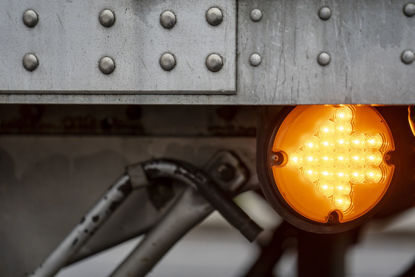 close up of turn signal