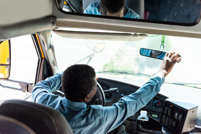 driver adjusting  mirror