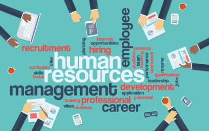 human resources management word cloud